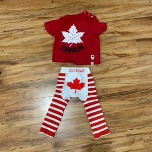 Canada outfit 6-12 m olympics official shirt